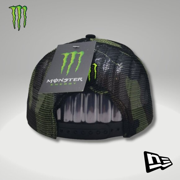 Hat Snapback New Era Black, Mesh Camo 9FIFTY Box & Sticker - Picture 2 of 5